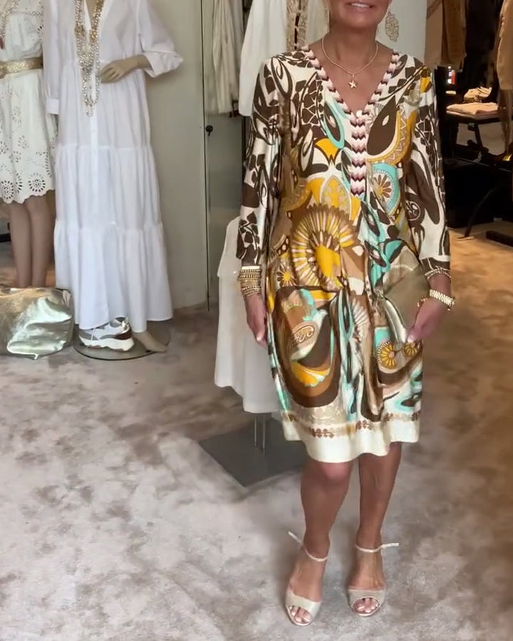 Marianne - Vintage Print Jurk