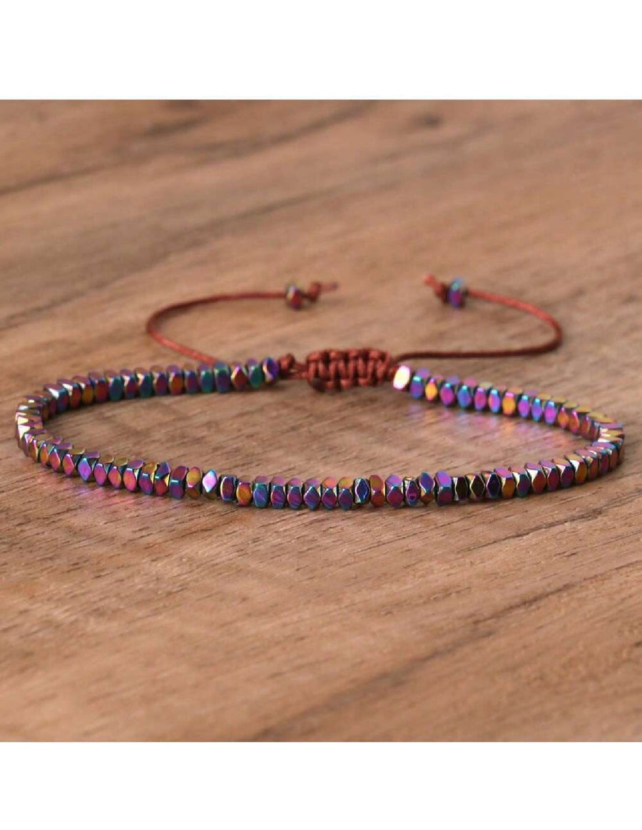 MIA - Pulsera con cuentas de hematita Multicolor