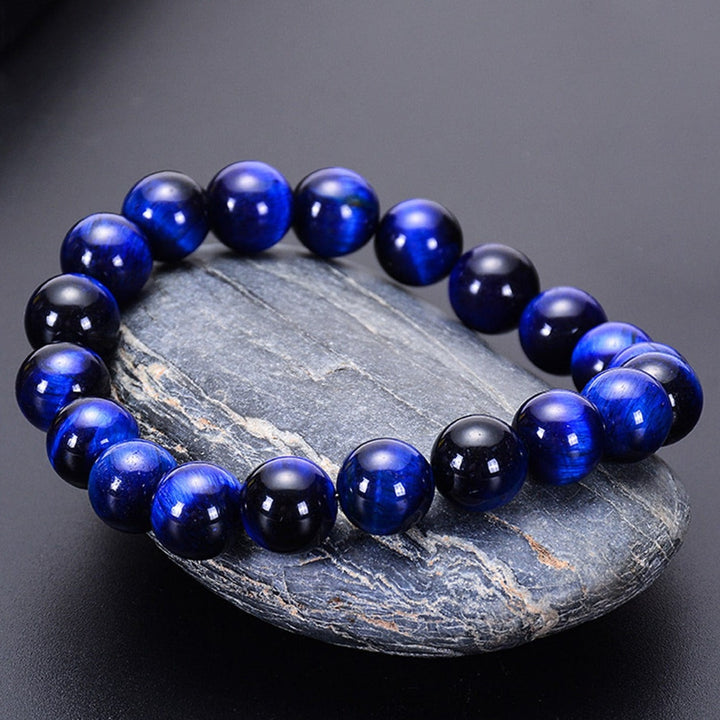 Pulsera Single Stone Ojo de Tigre Azul