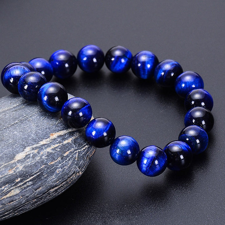 Pulsera Single Stone Ojo de Tigre Azul