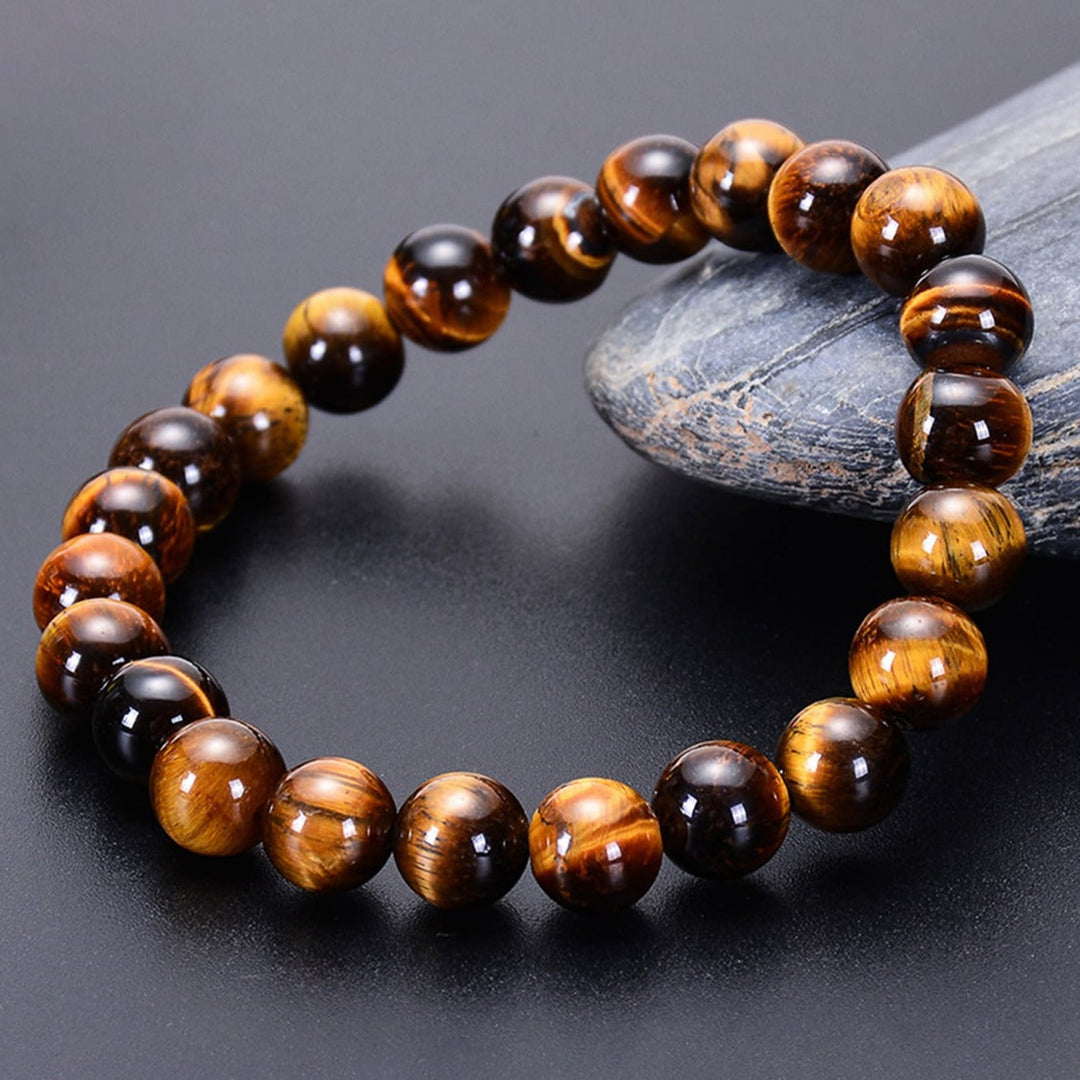 Pulsera Single Stone Ojo de Tigre Chocolate
