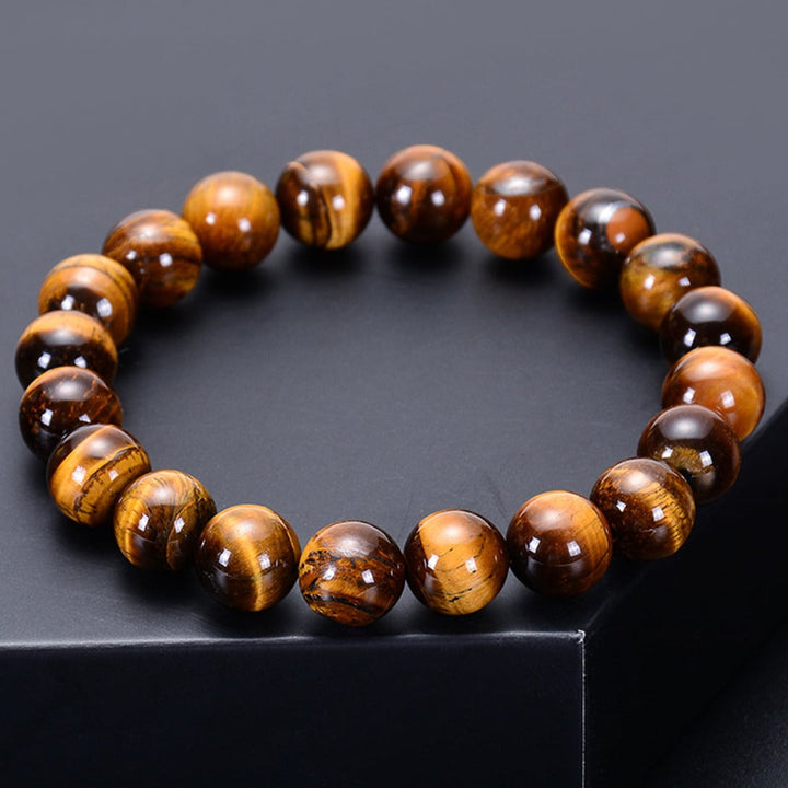 Pulsera Single Stone Ojo de Tigre Chocolate