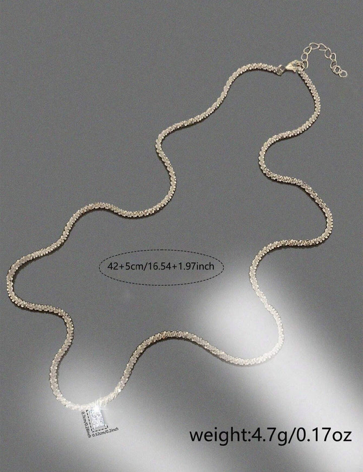 Mia Collar minimalista con piedras de circonio