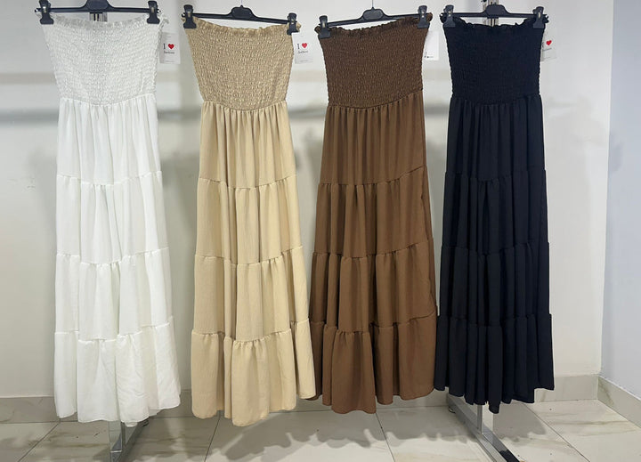 Brisaya - Elegante Strapless Maxi Dress
