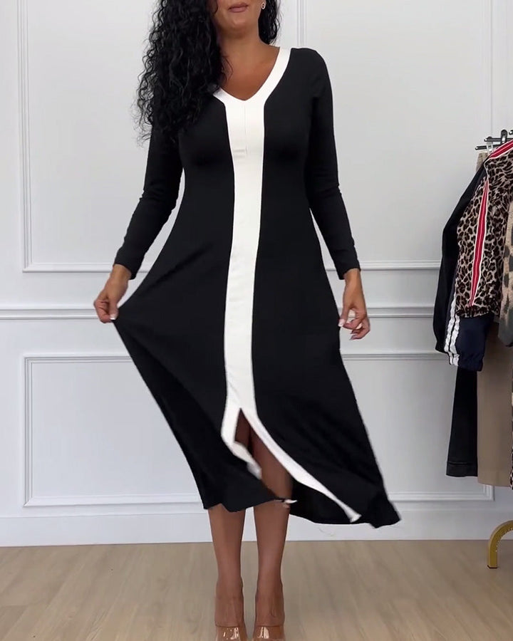 Gabrielle - Elegante Gebreide Jurk Herfst Winter