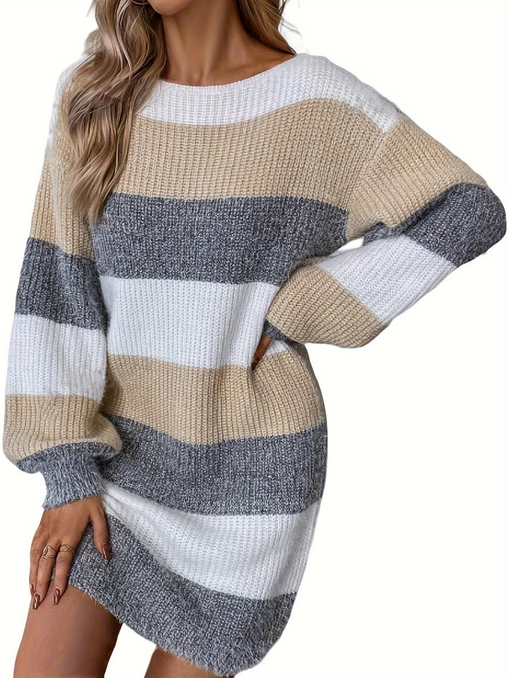 Lucile - Elegante en comfortabele gestreepte jurk