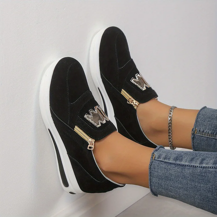 Nella - Comfortabele Orthopedische Schoenen met Casual Slip-on Platform voor Vrouwen