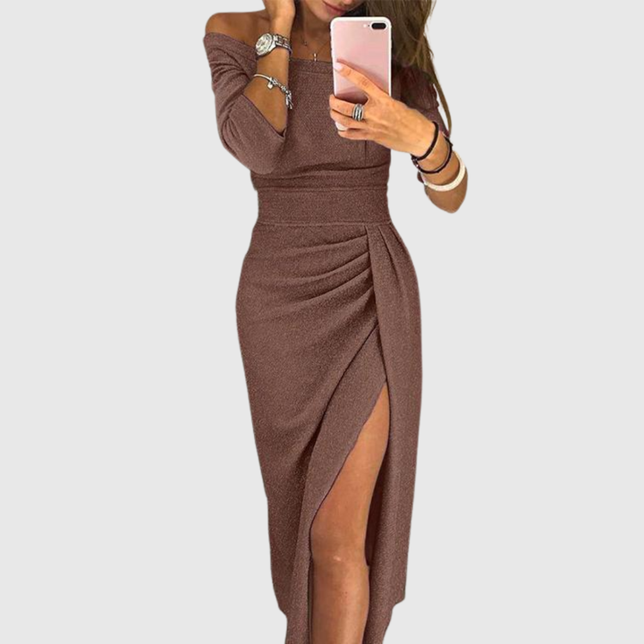 Jasmynte | Elegante Off-Shoulder Jurk
