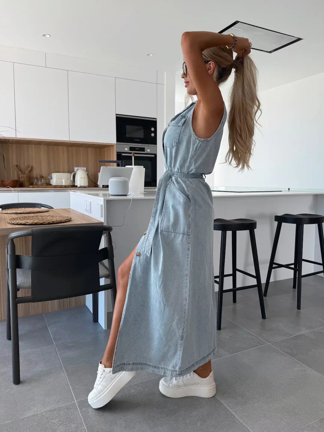 Katarina | Maxi Denim Jurk