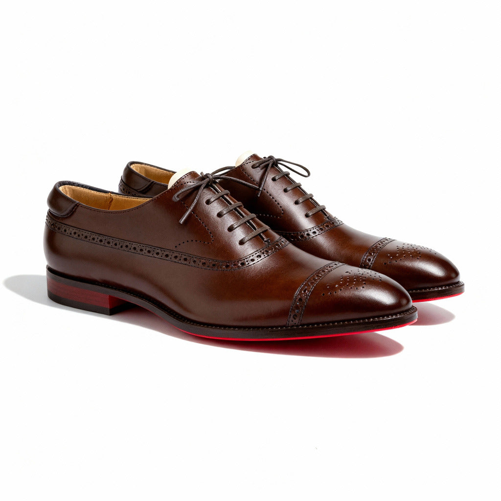 Heren Slim Fit Schoen – Klassiek Ontwerp met Vetersluiting voor Formele Gelegenheden