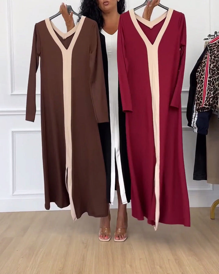 Gabrielle - Elegante Gebreide Jurk Herfst Winter