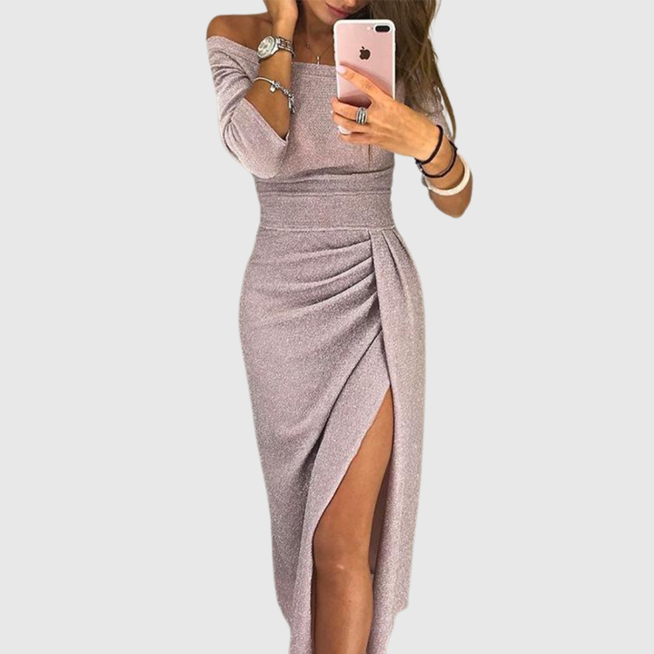 Jasmynte | Elegante Off-Shoulder Jurk