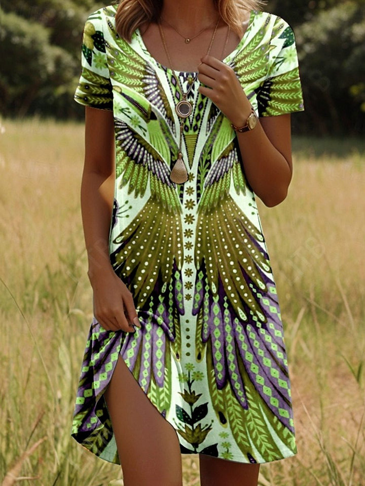 Nivara - Zomerjurk met Indiaanse print
