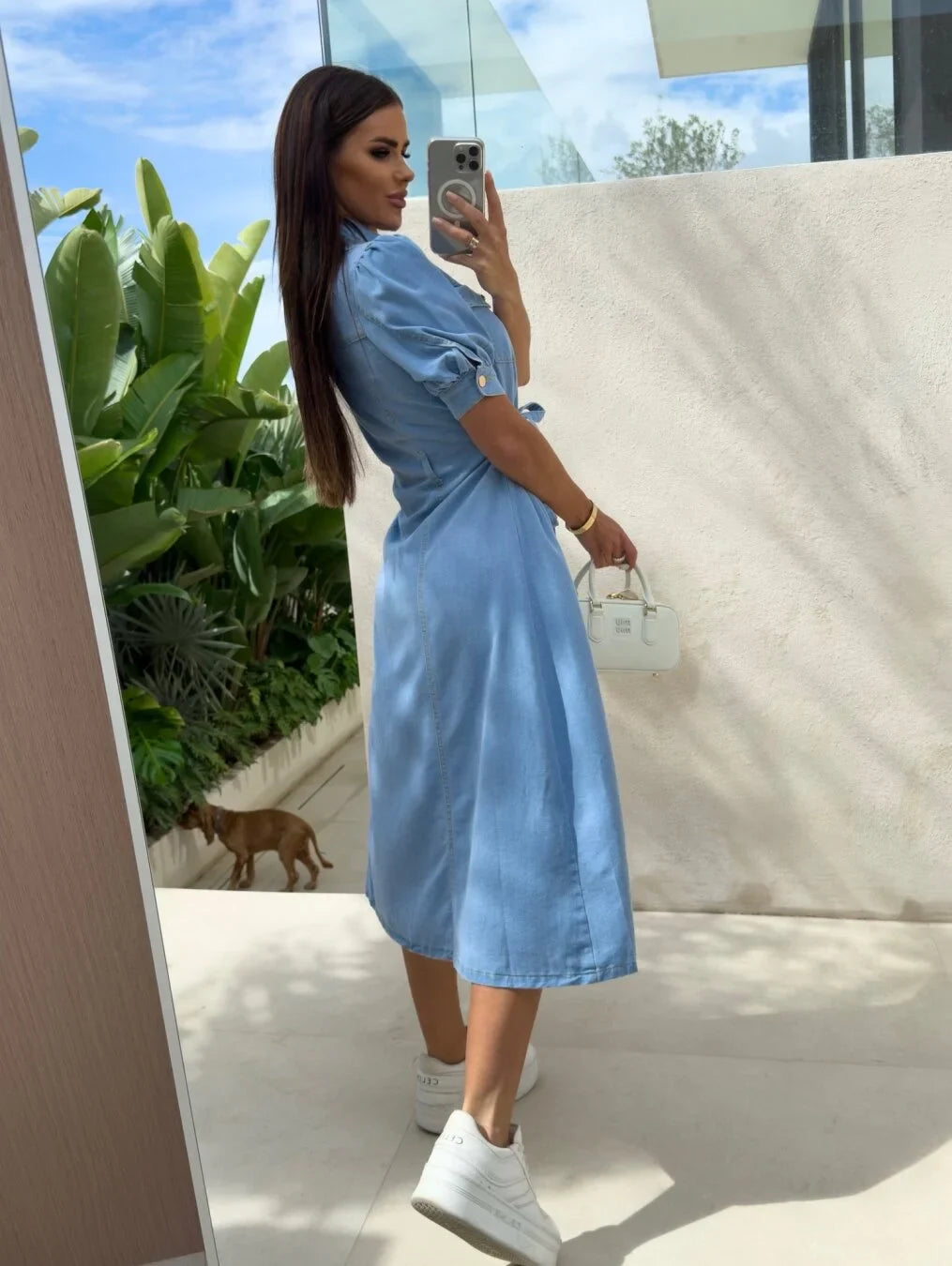 Daphne - Sunshine Denim Jurk