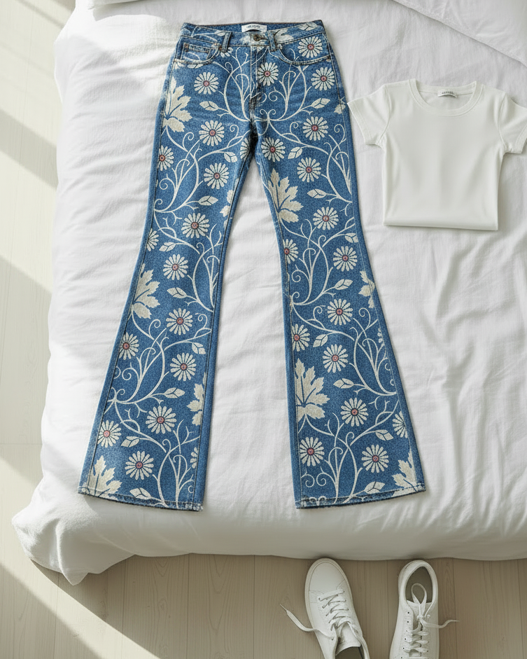 Broek Camille - Niet opgaan in de massa met dit fleurige statement piece