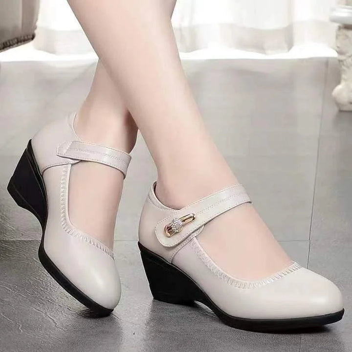 Avenyssa – Elegante Comfort Schoenen met Middenhoge Hakken