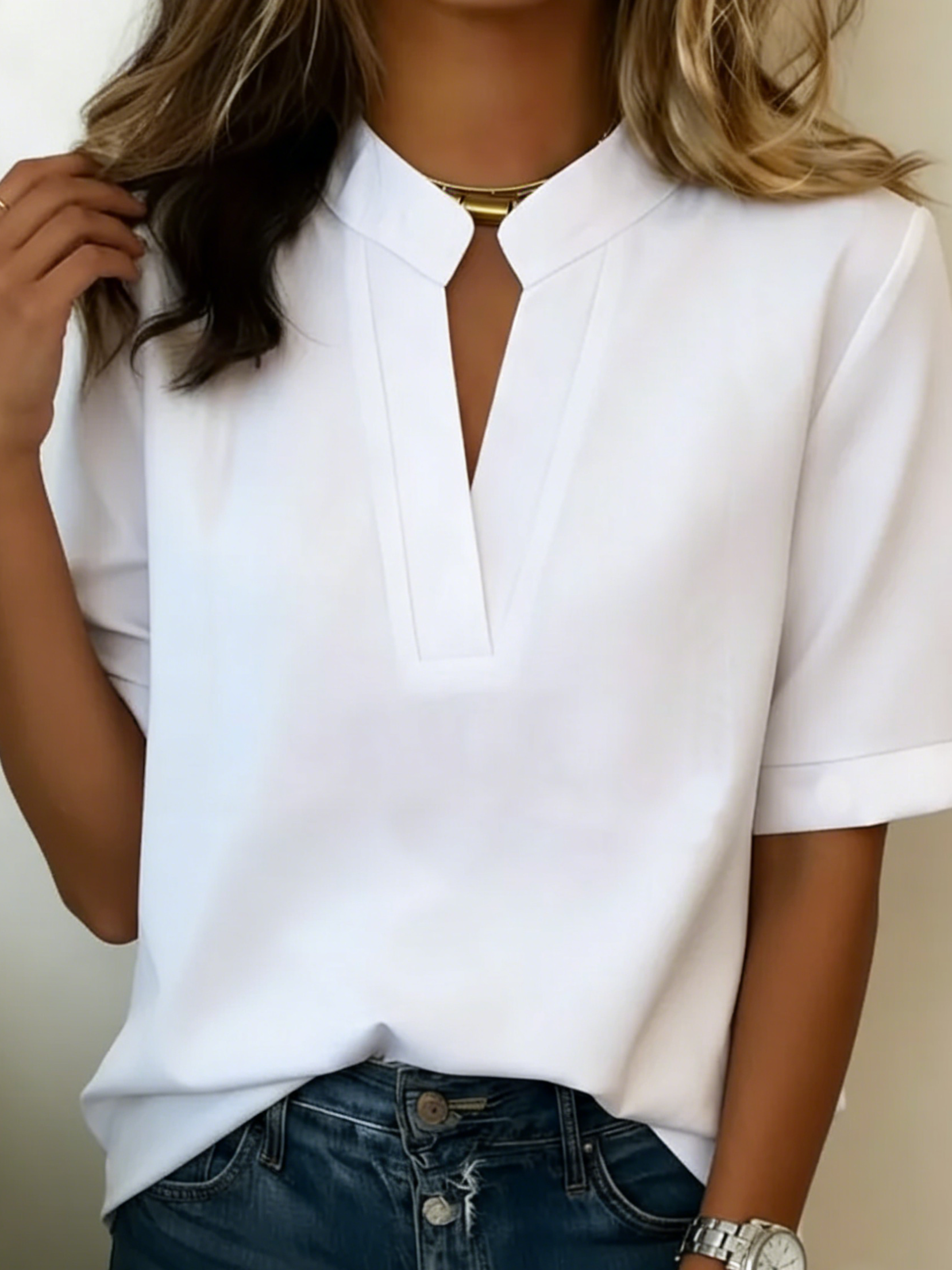 Blouse Jasmijn - Deze tijdloze blouse is onmisbaar in elke garderobe