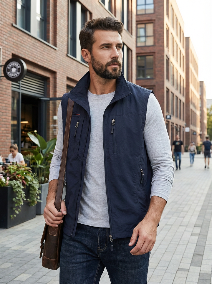 Bodywarmer Chris - eigentijdse streetwear met een luxe afwerking