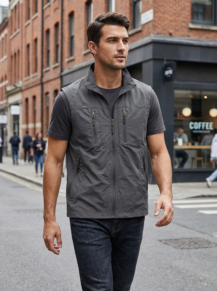 Bodywarmer Chris - eigentijdse streetwear met een luxe afwerking