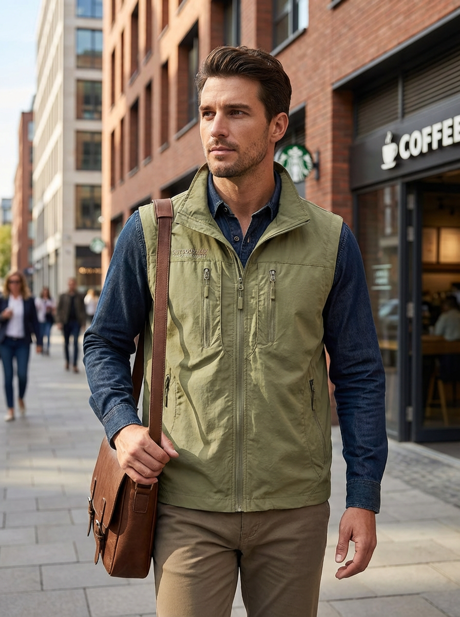 Bodywarmer Chris - eigentijdse streetwear met een luxe afwerking