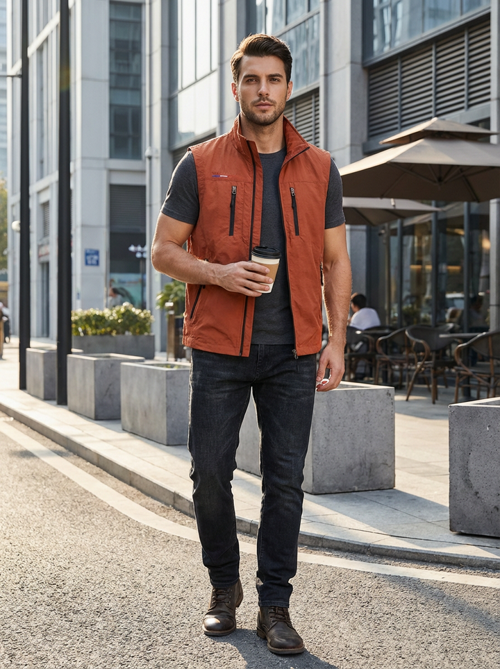 Bodywarmer Chris - eigentijdse streetwear met een luxe afwerking