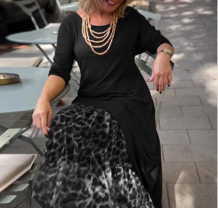 Evelorae - Chic Asymmetrische Jurk met Tulle Rok
