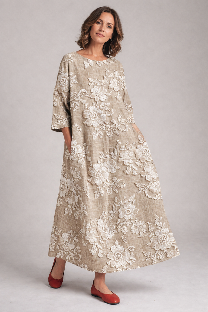 Sienna | Elegante maxi-jurk met print