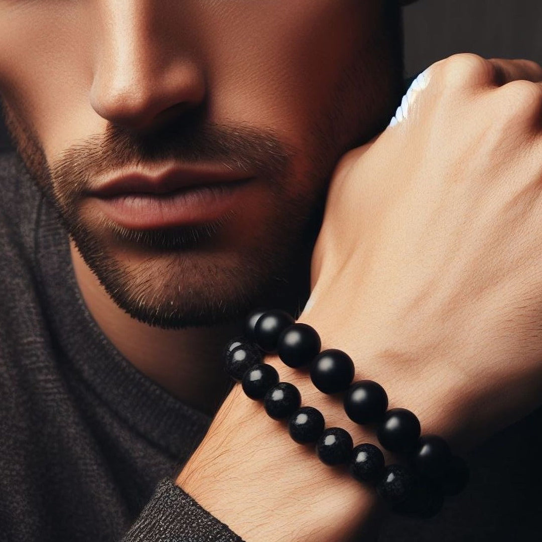 Pulsera Single Stone Ónix 8mm