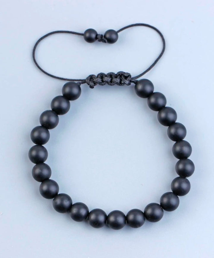 Pulsera Single stone Ónix Mate ajustable