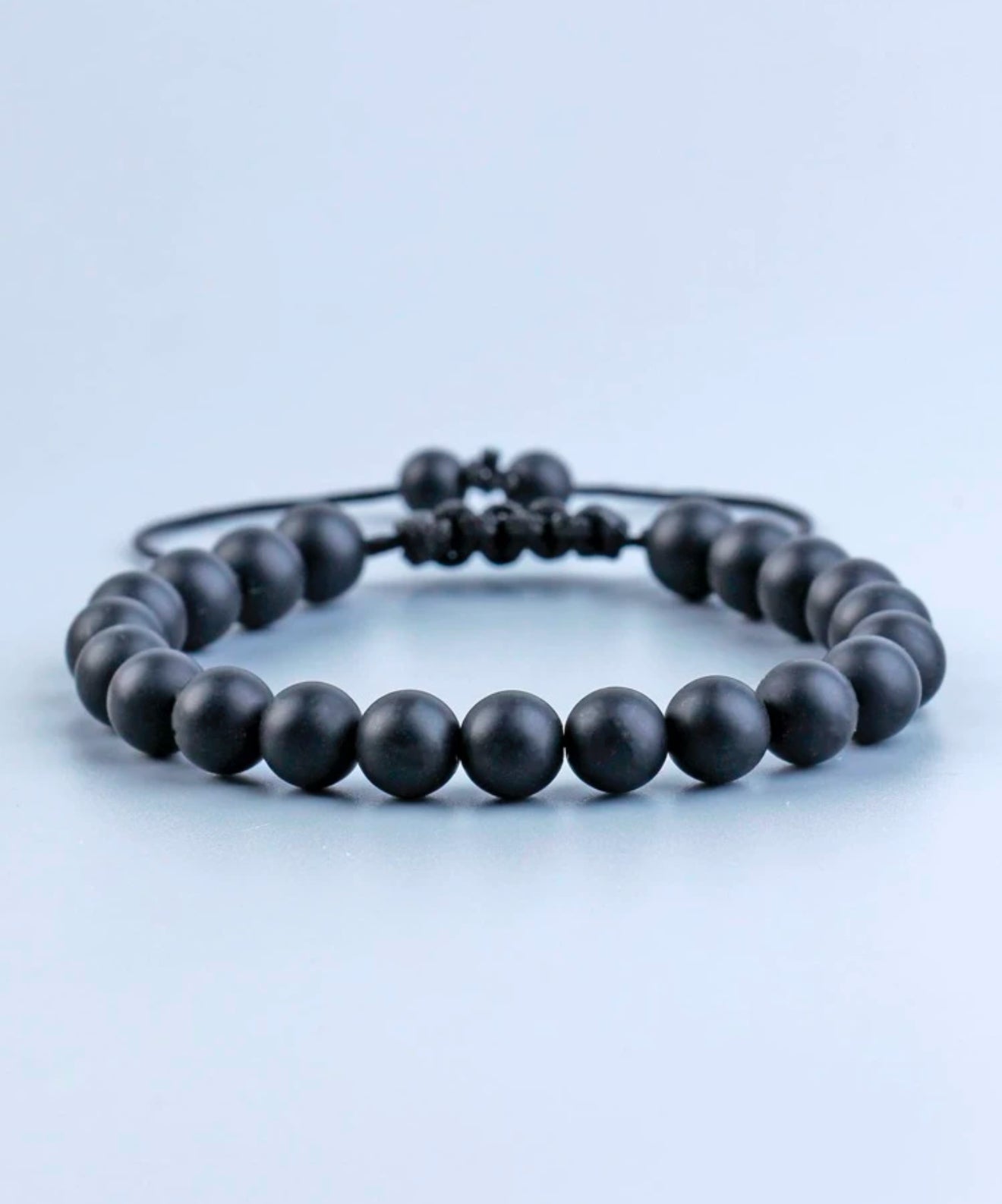 Pulsera Single stone Ónix Mate ajustable