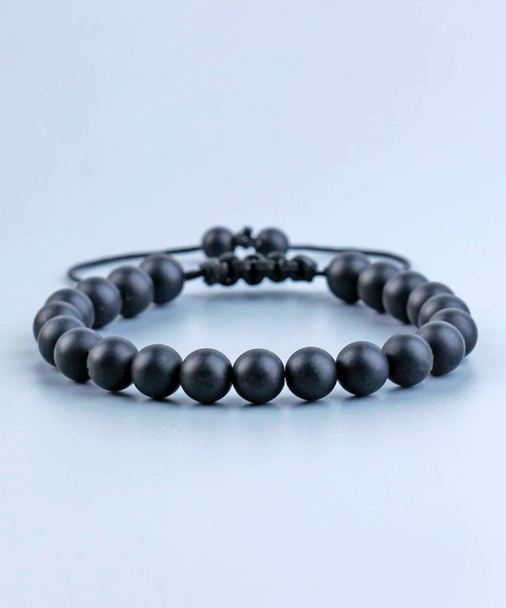 Pulsera Single stone Ónix Mate ajustable