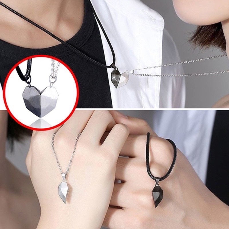 Halsketting Magnetic Heart - Twee harten, één verbinding