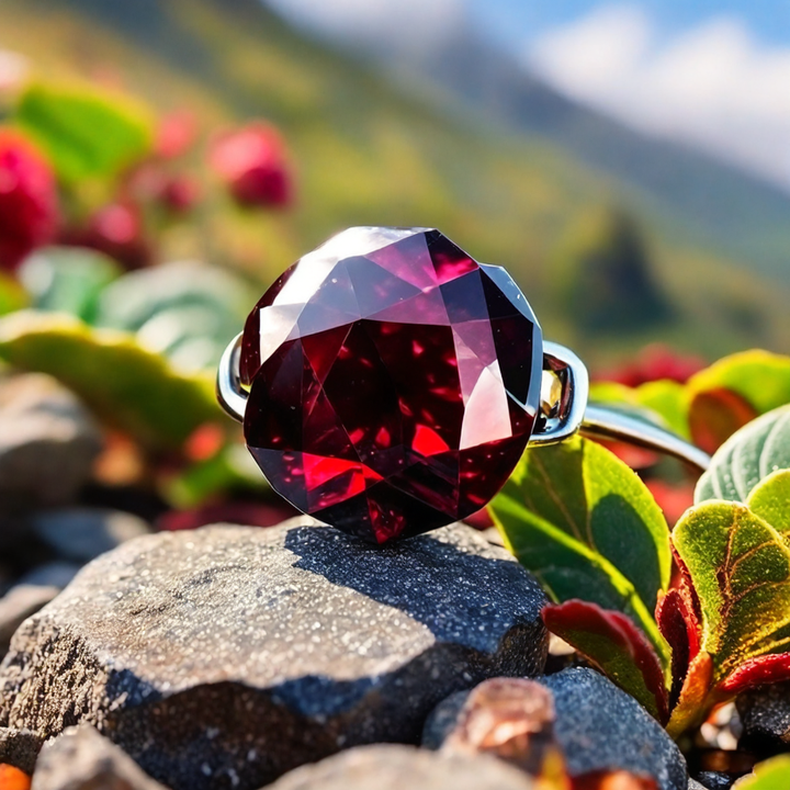 Pulsera Single Stone Granate