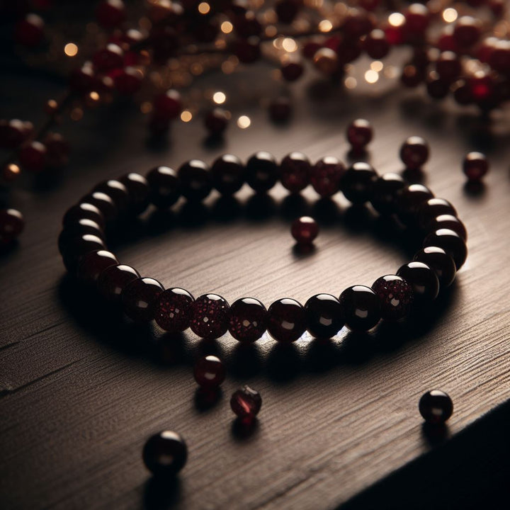 Pulsera Single Stone Granate