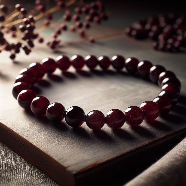 Pulsera Single Stone Granate
