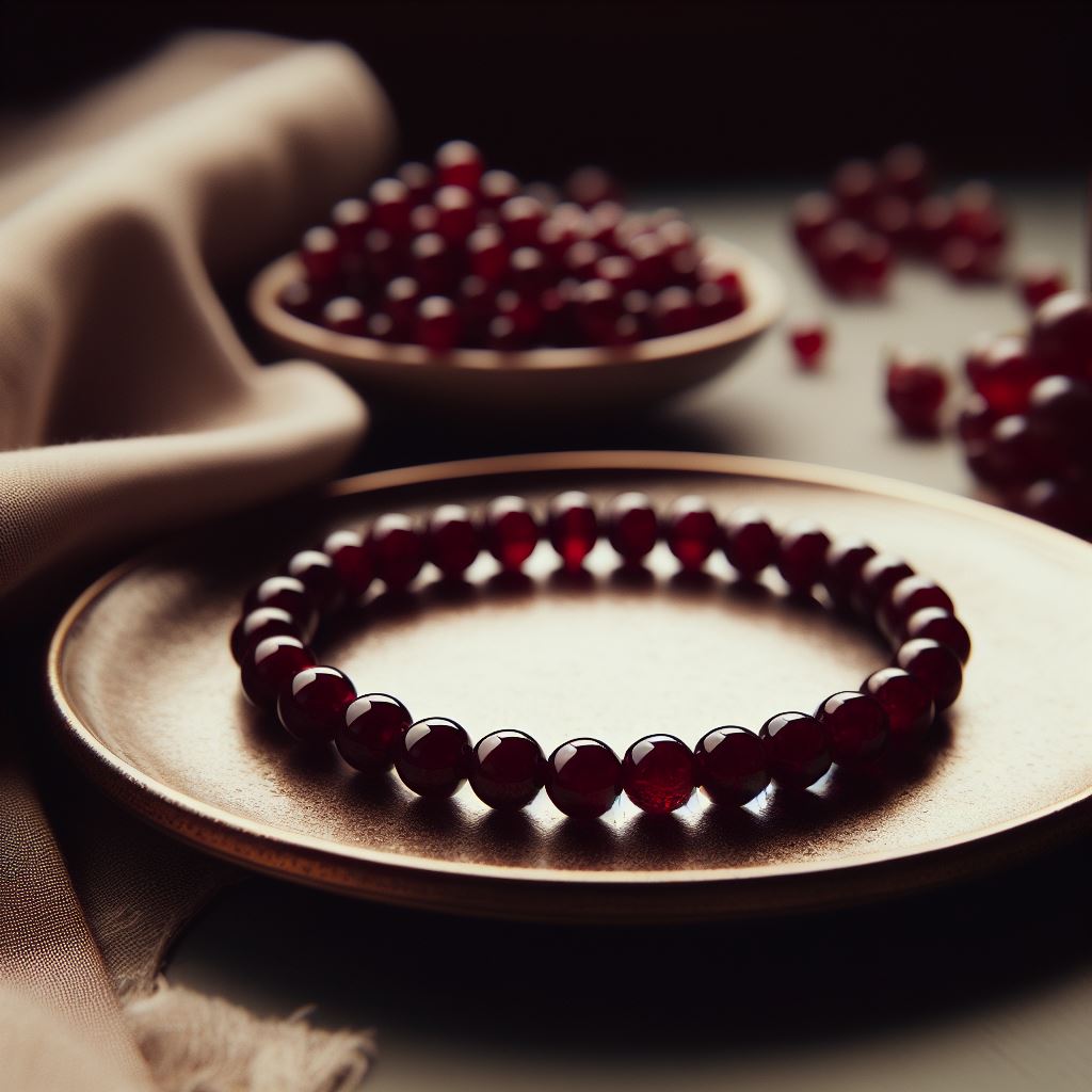 Pulsera Single Stone Granate