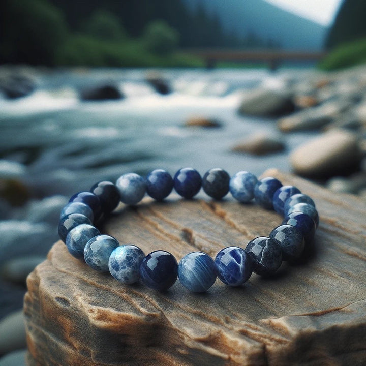 Pulsera Single Stone Sodalita Azul