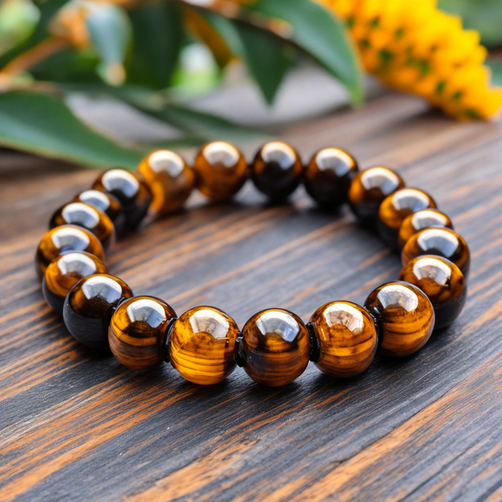Pulsera Single Stone Ojo de Tigre Chocolate