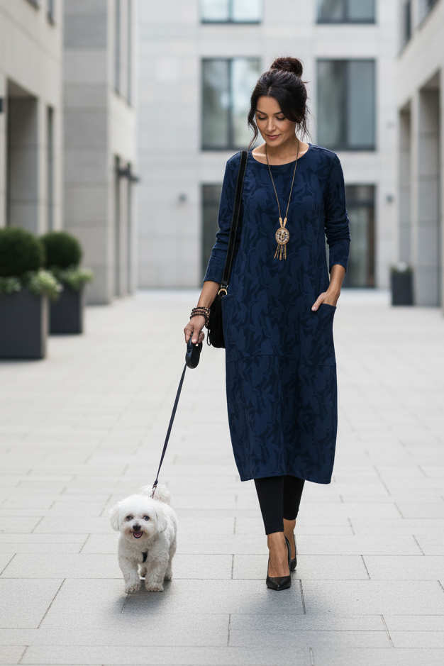 Jurk Abigail - Warme elegante look waarin je je comfortabel én verzorgd voelt.