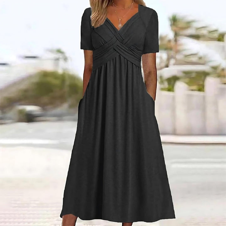 Perla | Elegante midi-jurk met A-lijn