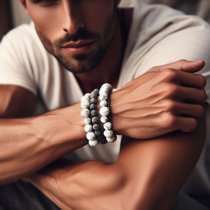 Pulsera Single Stone Howlita