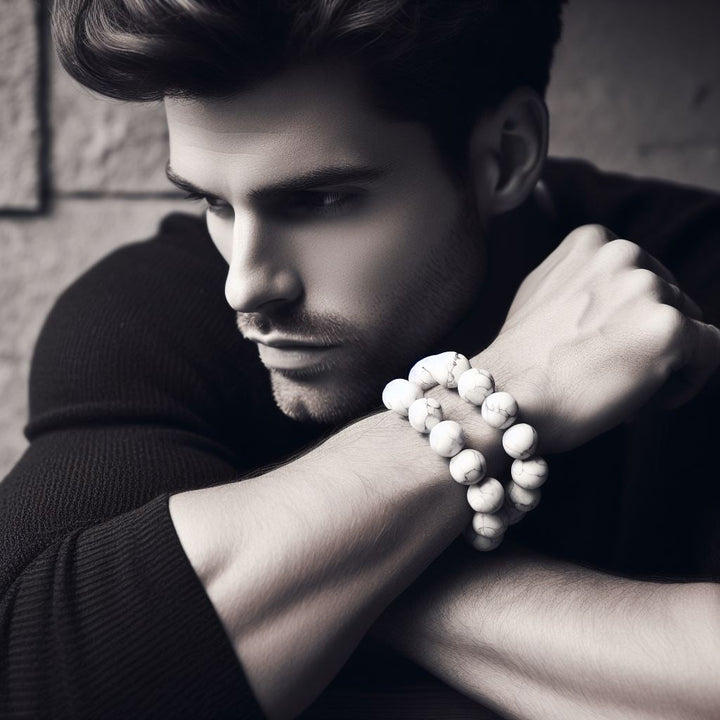 Pulsera Single Stone Howlita