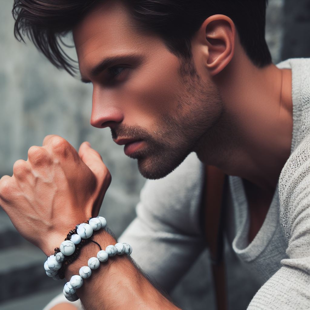 Pulsera Single Stone Howlita
