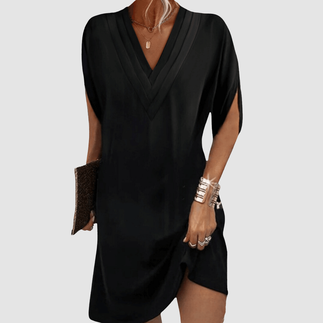 Alysa™ Elegante Jurk Met Halve Mouwen