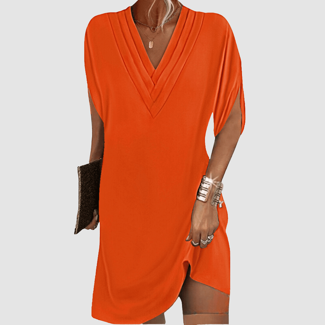 Alysa™ Elegante Jurk Met Halve Mouwen