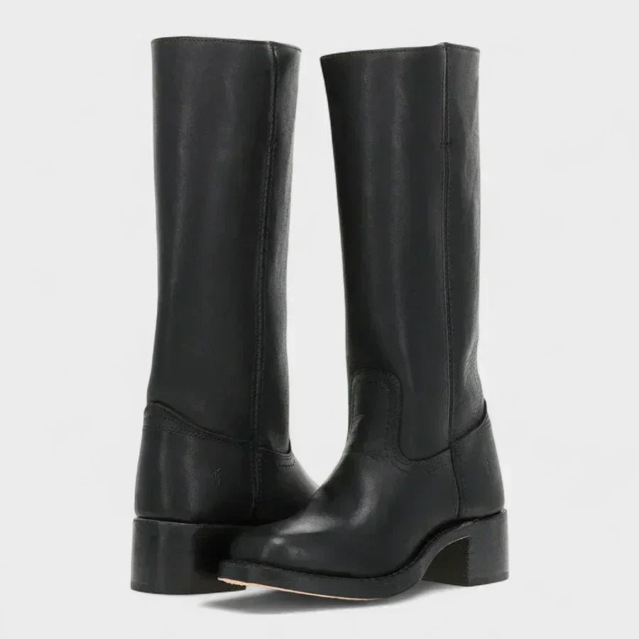 Marivellea - Retro Leren Laarzen voor Dames
