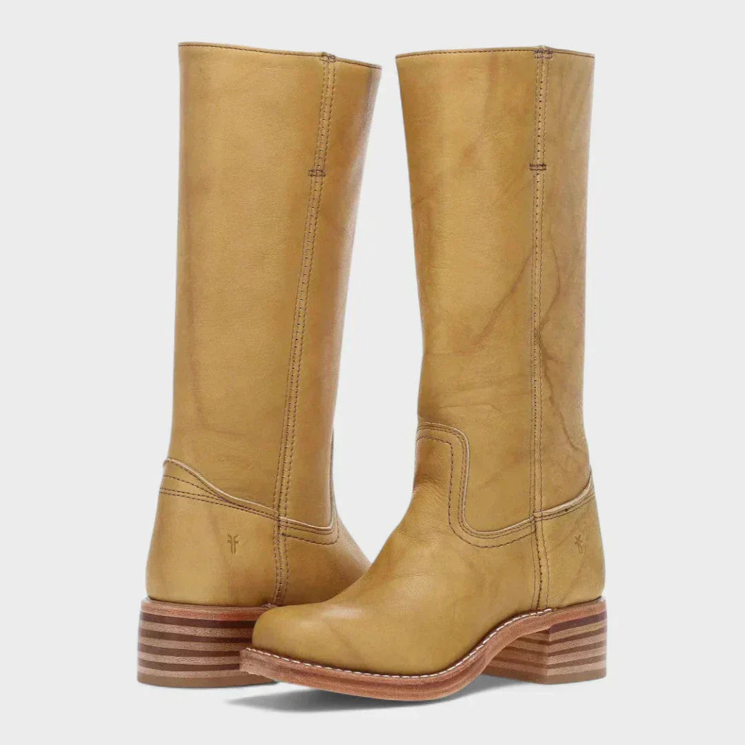 Marivellea - Retro Leren Laarzen voor Dames