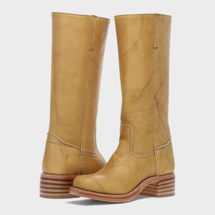 Marivellea - Retro Leren Laarzen voor Dames