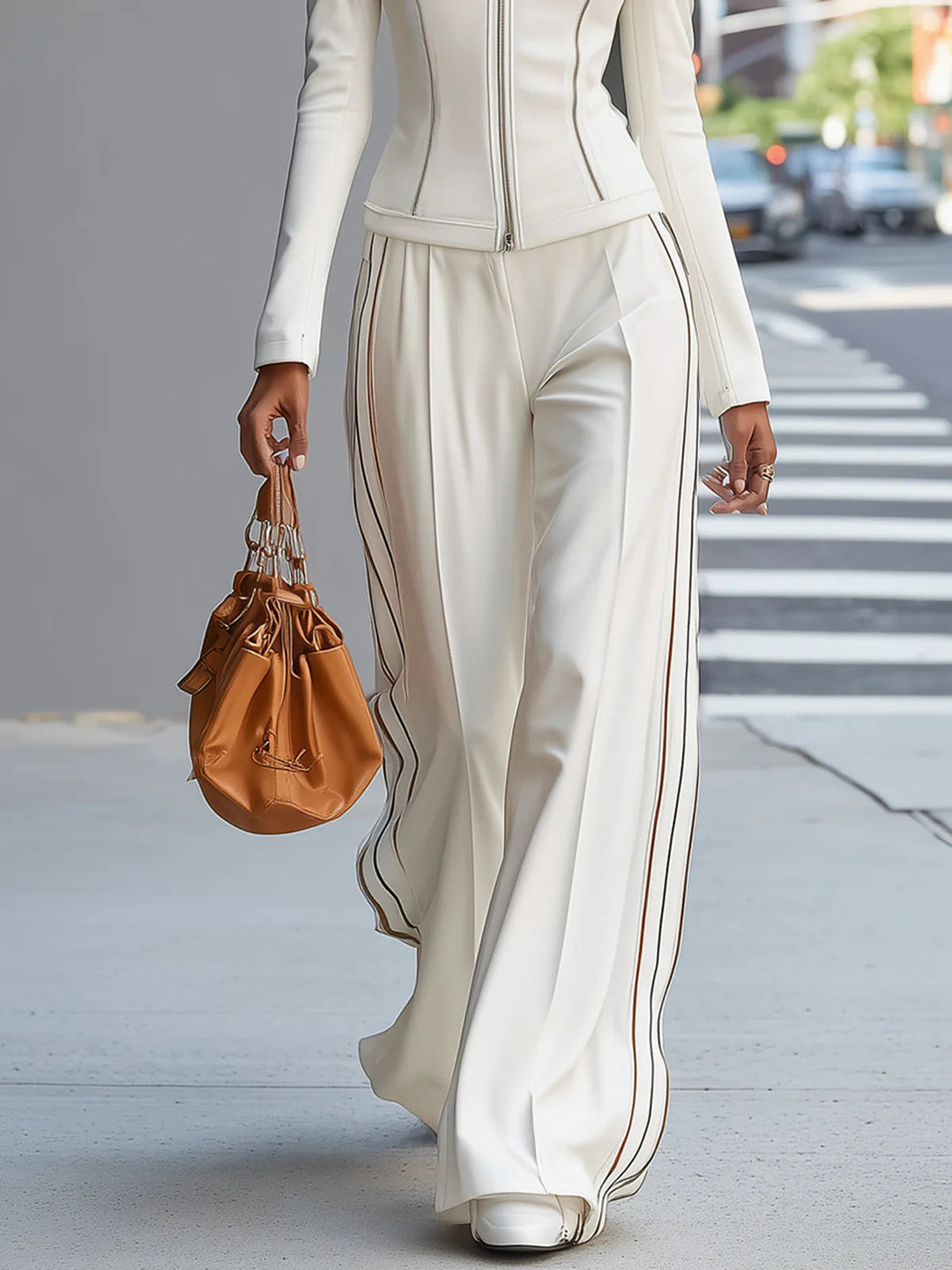 Pantalon Set Maya - Maak een vrouwelijk statement met dit krachtige design