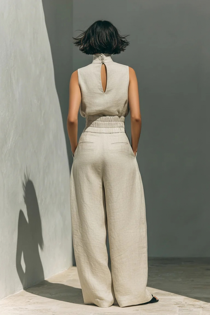 Pantalon Set Zenya - Luxe tweedelige set met haute couture uitstraling